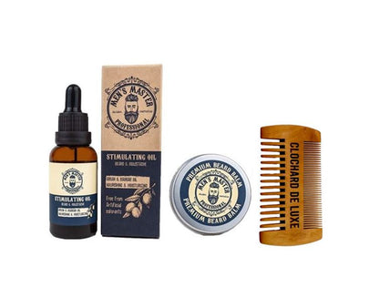 Men's Master Baardolie & Baardbalsem & Clochard Deluxe Baardkam