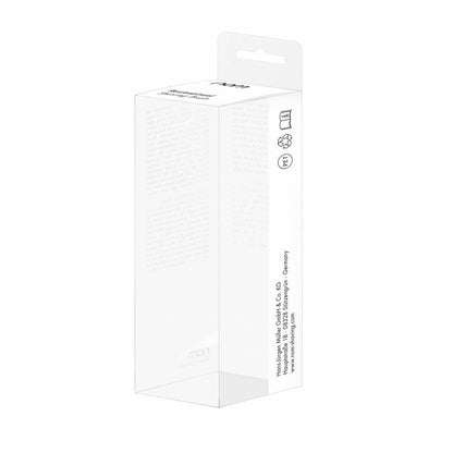 NOM Scheerkwast Graudas - Black Fibre - Wit verpakking