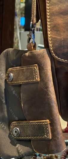 Greenburry Vintage Shoulder Bag and Wallet Messenger A5 brown leather