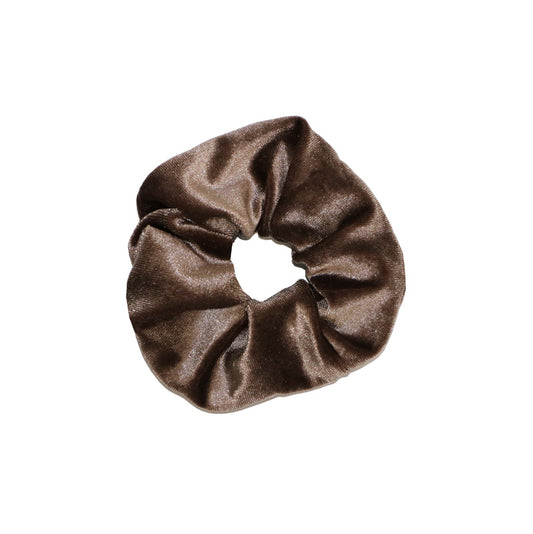 Scrunchie Velvet Ø10cm bruin