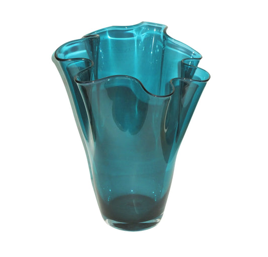 Signature Home Collection Glazen Vaas Turquoise Transparant