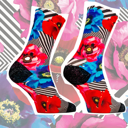 Sock My Feet Damessok Sock My Trendy Flowers