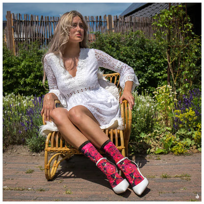 Sock My Feet Damessok Sock My Roses of Love