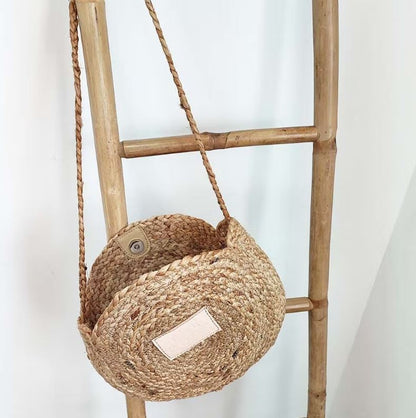 The Code Spain Ronde Schoudertas met beige voorvakje