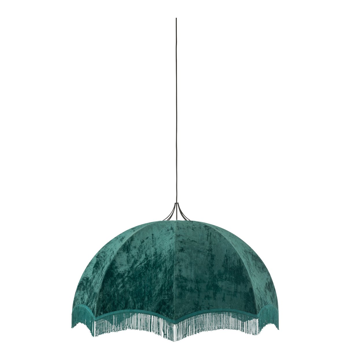 J-Line Hanglamp Velvet/Katoen Petrol