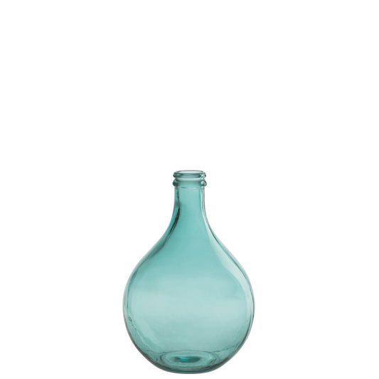 J-Line Vaas Lissabon Glas Aqua Small - 43 cm hoog