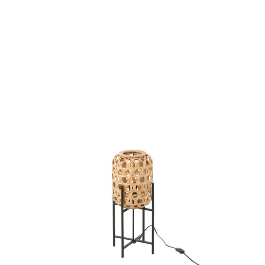 J-Line Lamp Op Voet Bamboo Naturel Small