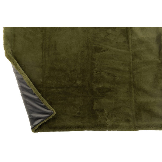J-Line Plaid Cutie - Fleece Deken – Polyester – 180x130 cm – Mosgroen