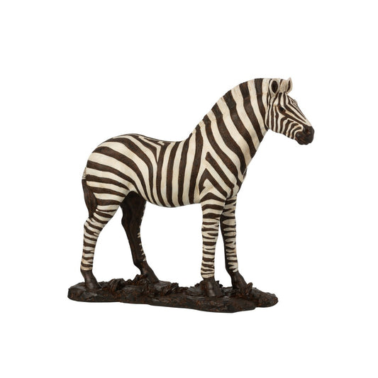 J-Line Zebra Poly Wit/Zwart Large