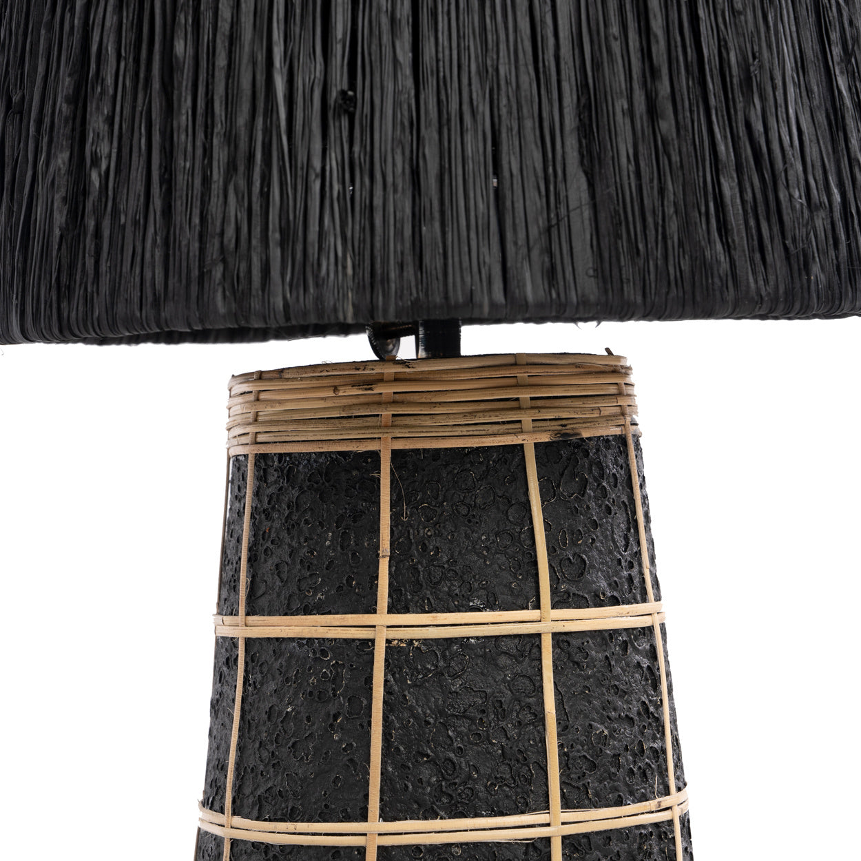 De Naxos Tafellamp - Zwart Naturel