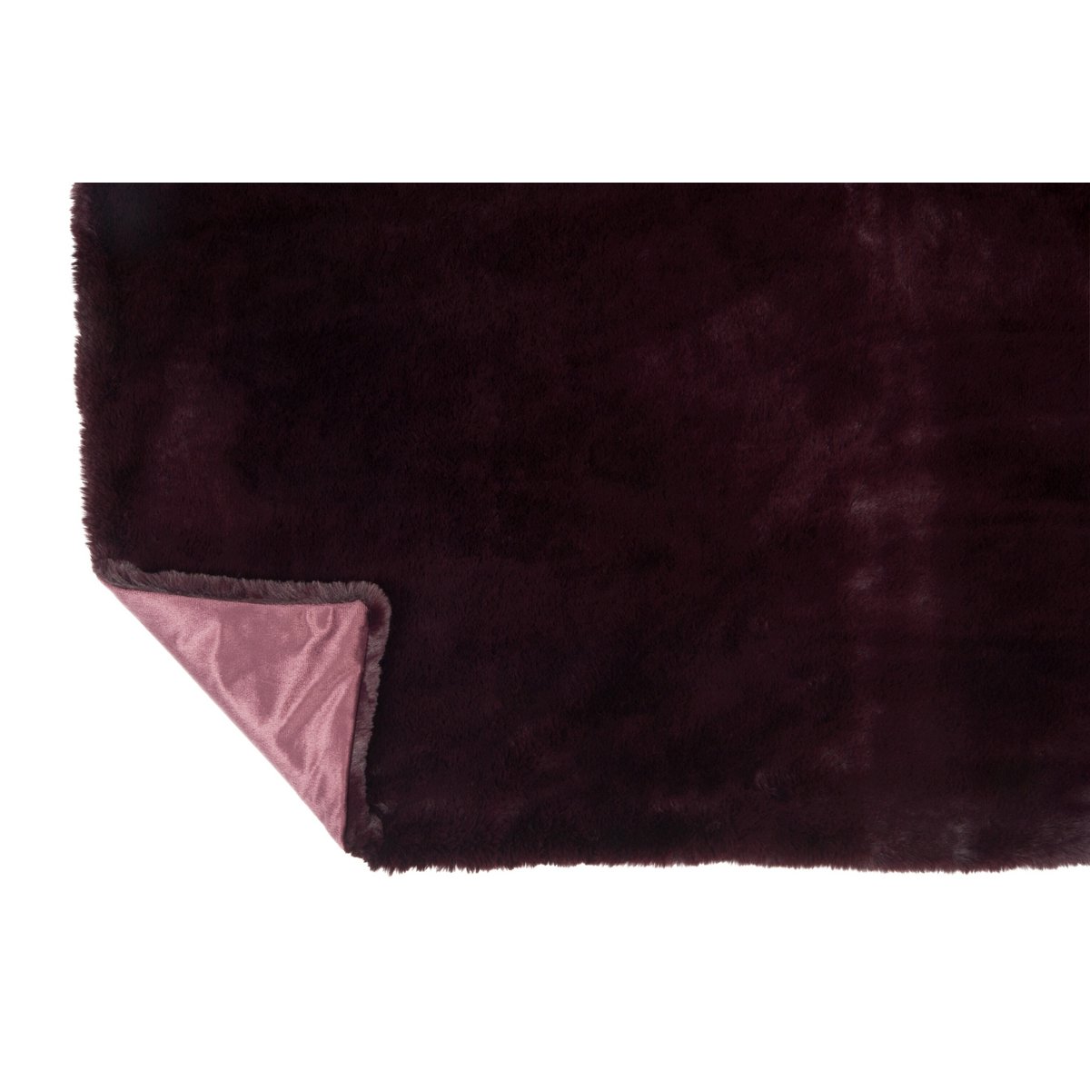 J-Line Plaid Cutie - Fleece Deken – Polyester – 180x130 cm – Donkerrood