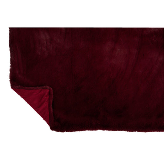 J-Line Plaid Cutie - Fleece Deken – Polyester – 180x130 cm – Rood