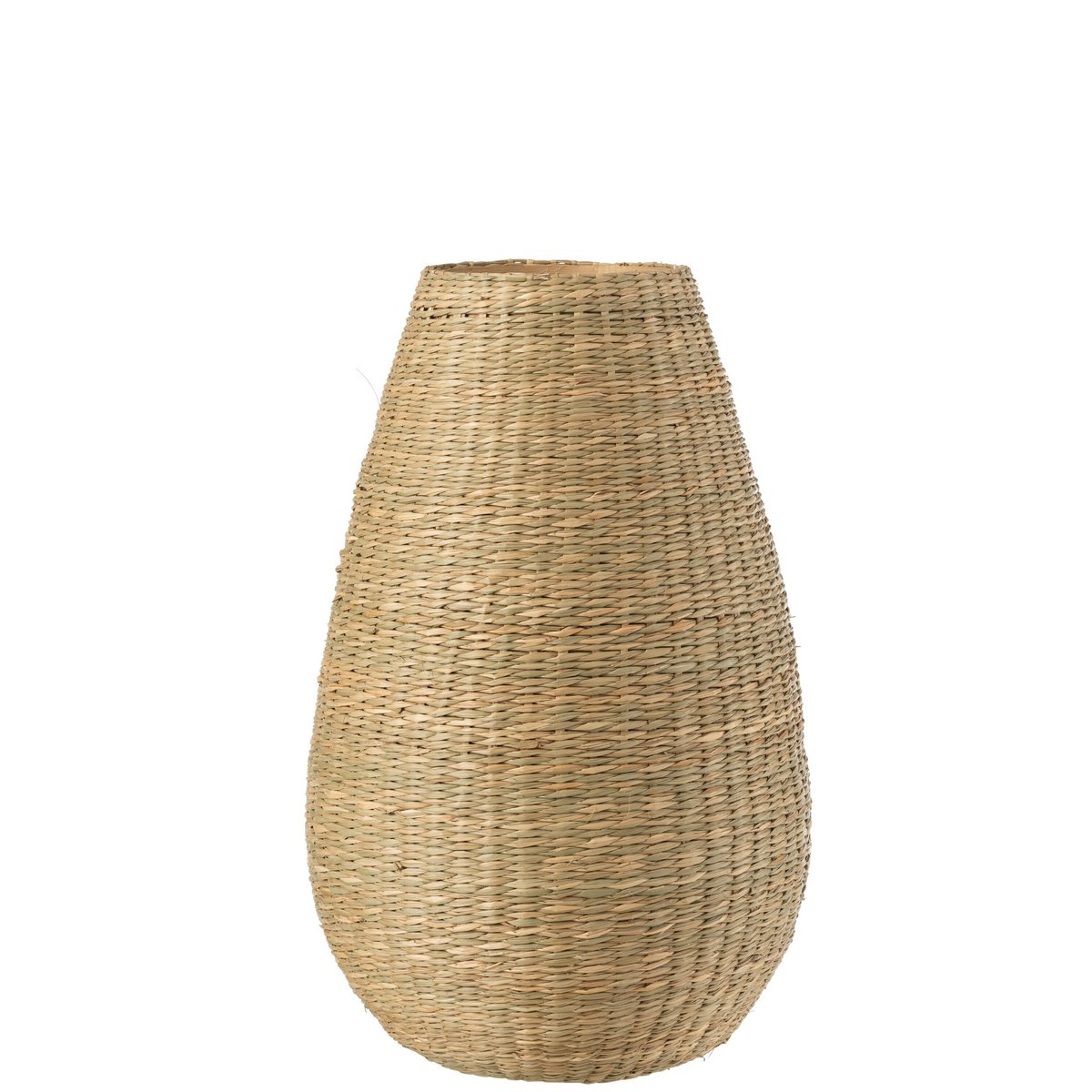 J-Line Vaas Large Decoratief Zeegras/Bamboe Naturel - 46 cm hoog