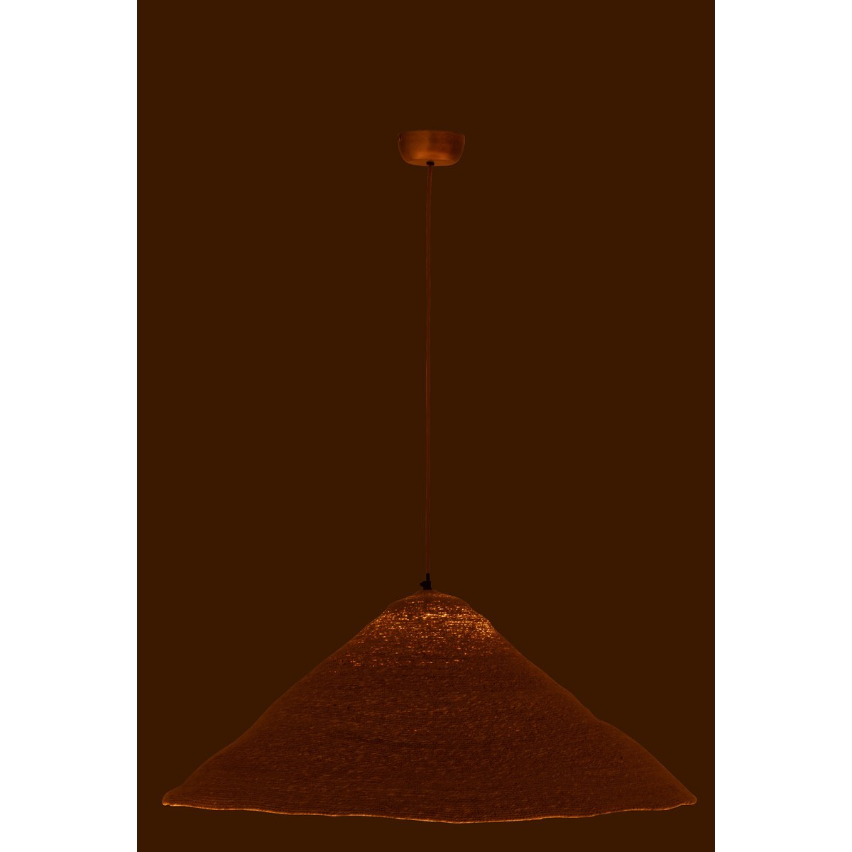 J-Line hangende Lamp Hoed Moonj - gras - naturel - large