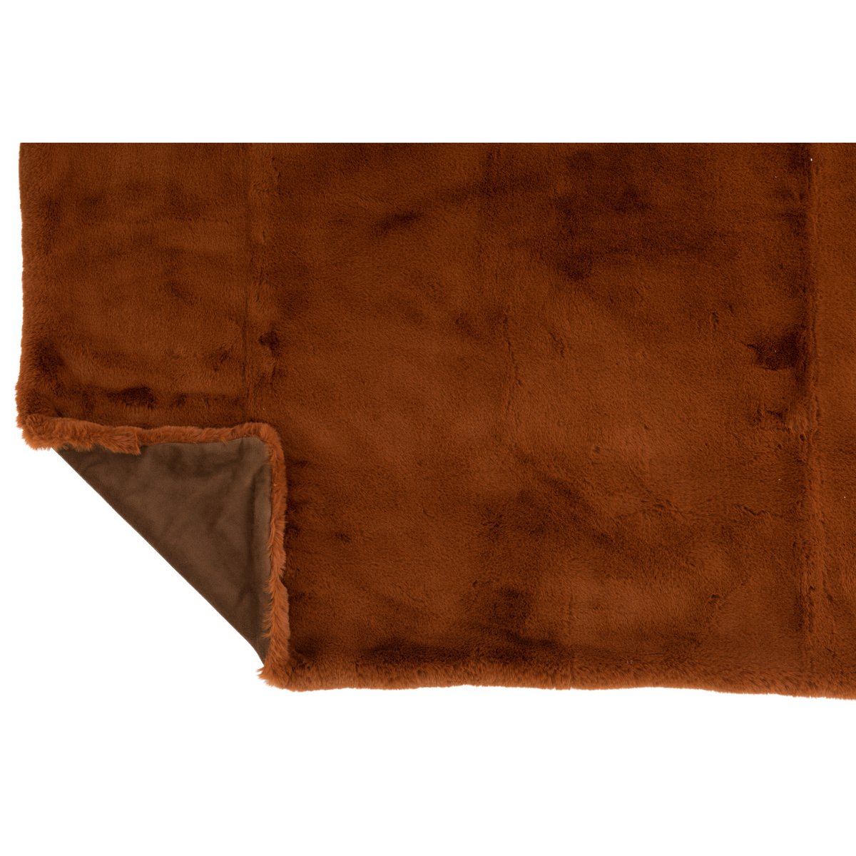 J-Line Plaid Cutie - Fleece Deken – Polyester – 180x130 cm – Roestoranje
