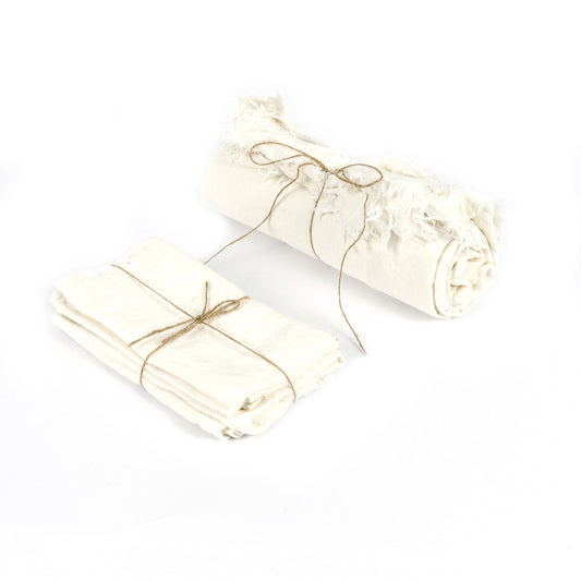 Het Linnen Tafelkleed - Wit - 150x250