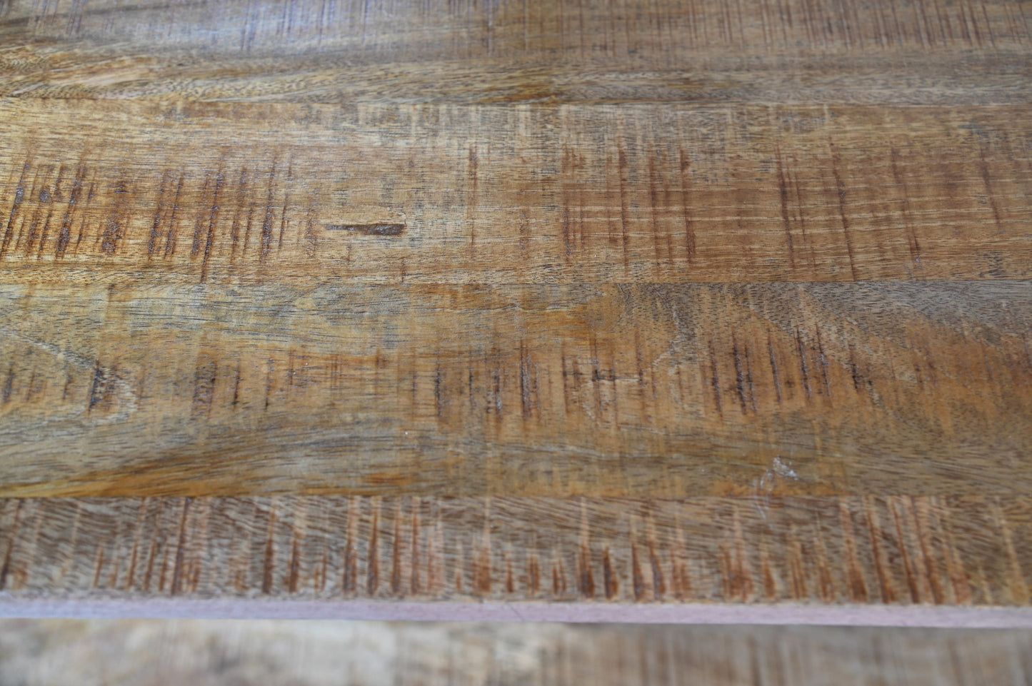 Opbergrek 4 planken  - 165x48x200 - Naturel/zwart - Mangohout/ijzer