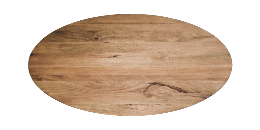 Ovale eettafel Oakland - 240x120 cm - mangohout/metaal