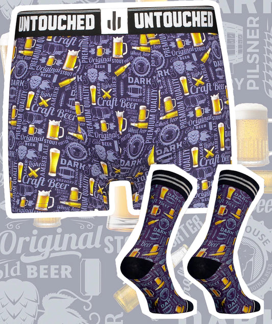 Sock My Feet Giftbox Heren Craft Beer Boxer + Sokken