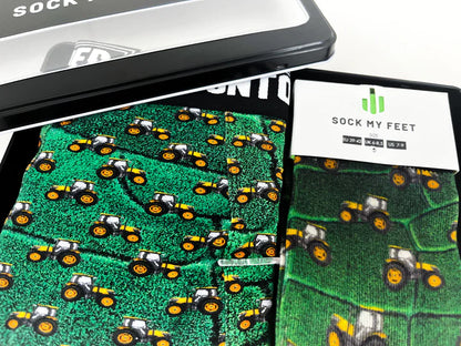 Sock My Feet Giftbox Heren My Tractor Boxer + Sokken in giftbox