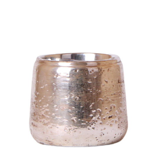 Kolibri Home | Luxury bloempot - Zilveren keramieken sierpot - potmaat Ø9cm