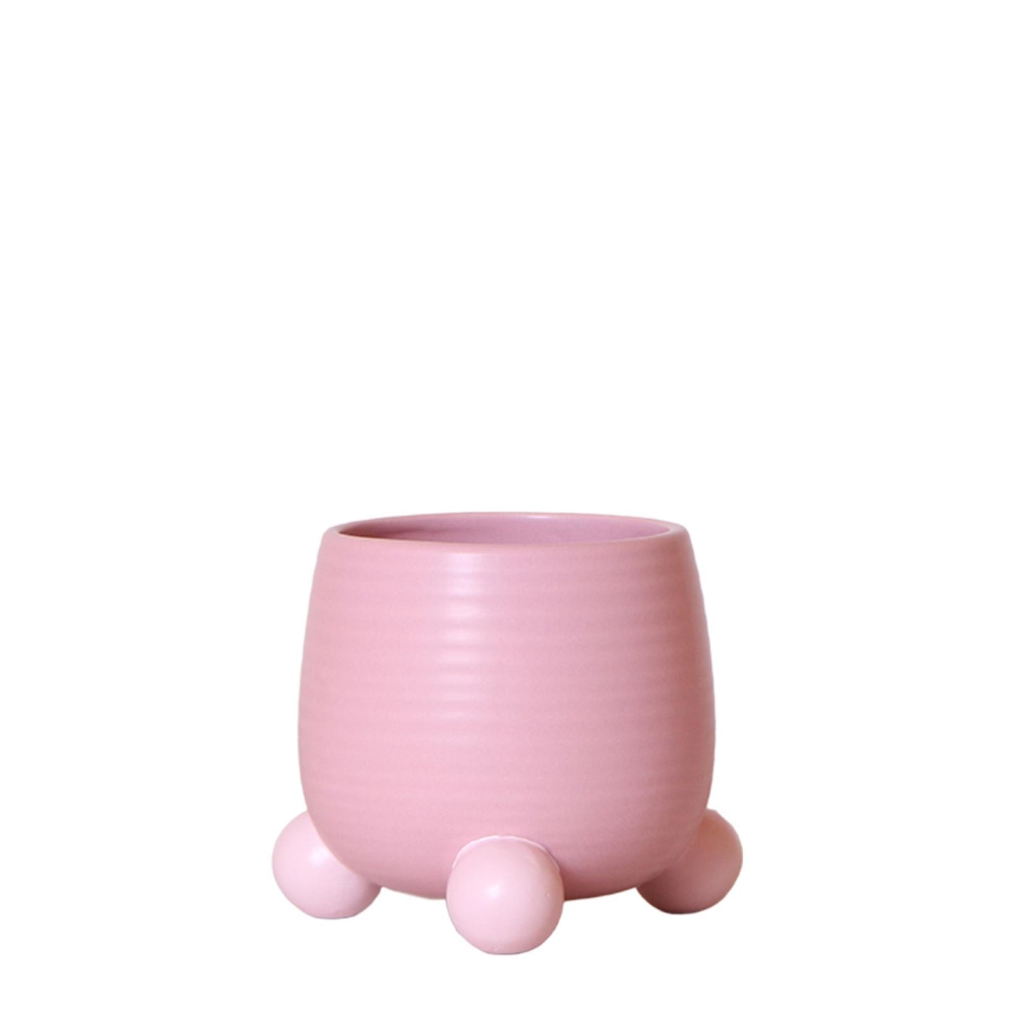 Kolibri Home | Rolling roze bloempot - roze keramieken sierpot Ø9cm