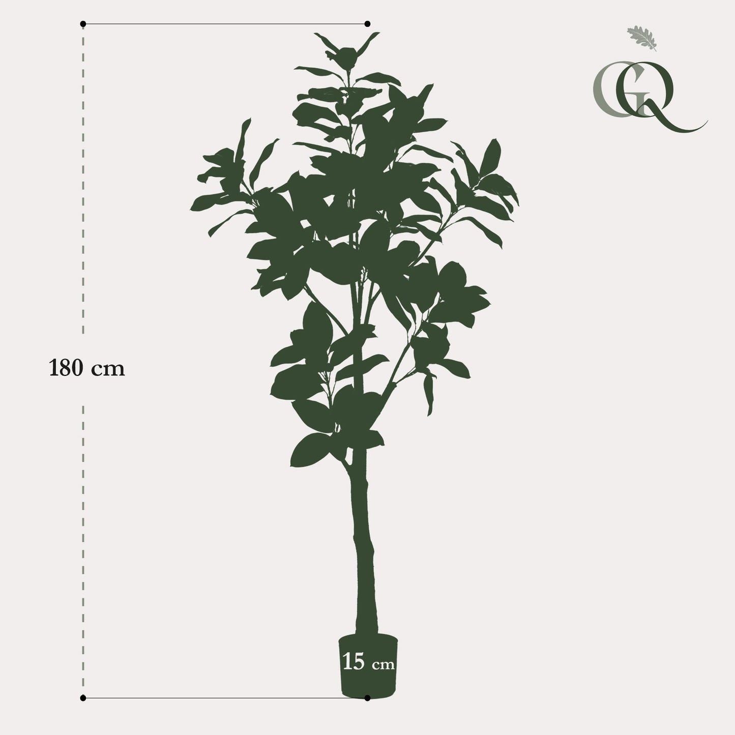 Kunstplant - Magnolia Grandiflora - Abelia - 180 cm