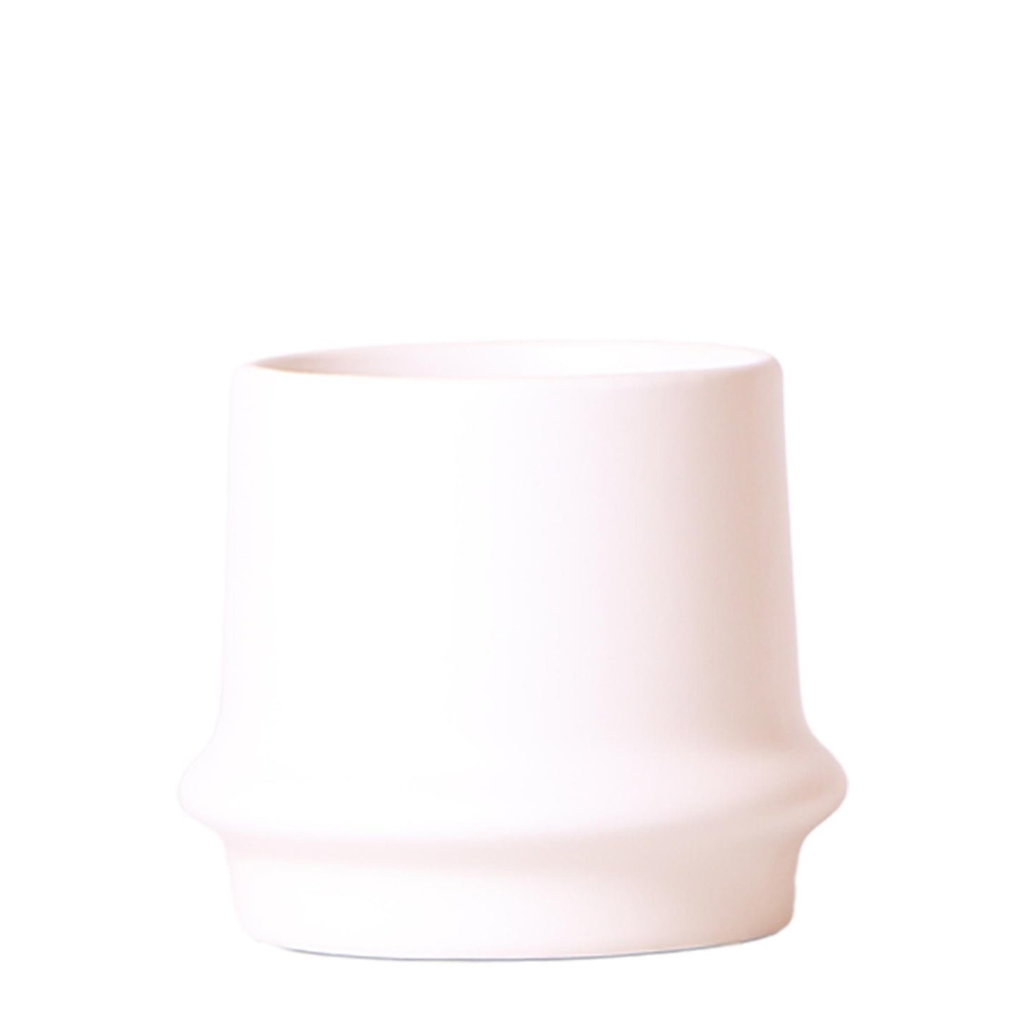 Kolibri Home | Ring bloempot - Witte keramieken sierpot Ø9cm