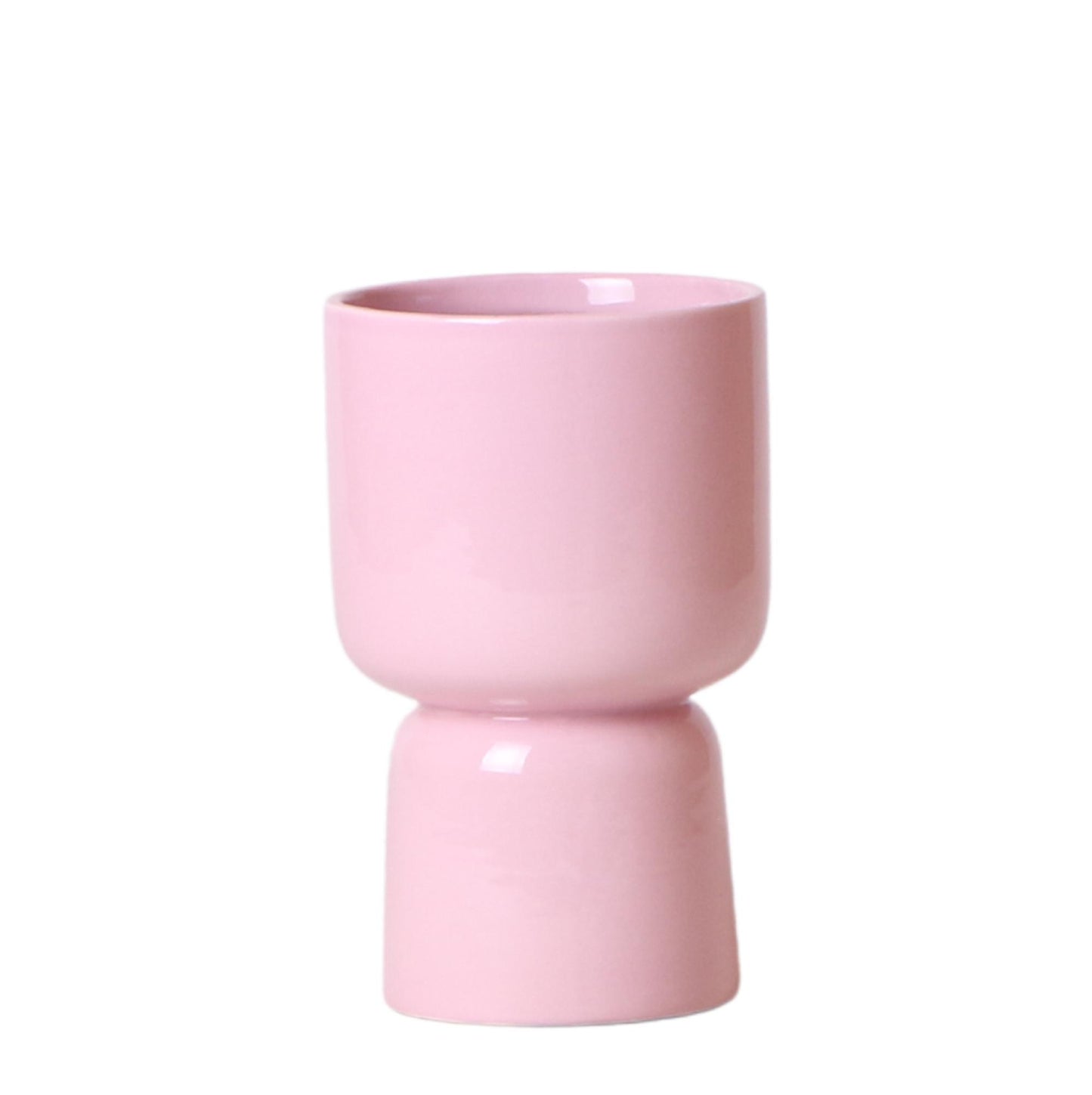 Kolibri Home | Trophy bloempot - Roze keramieken sierpot - potmaat Ø9cm