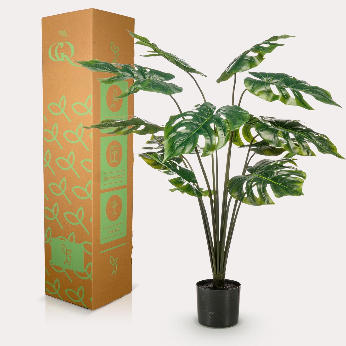 Kunstplant - Monstera Deliciosa - Gatenplant - 110 cm