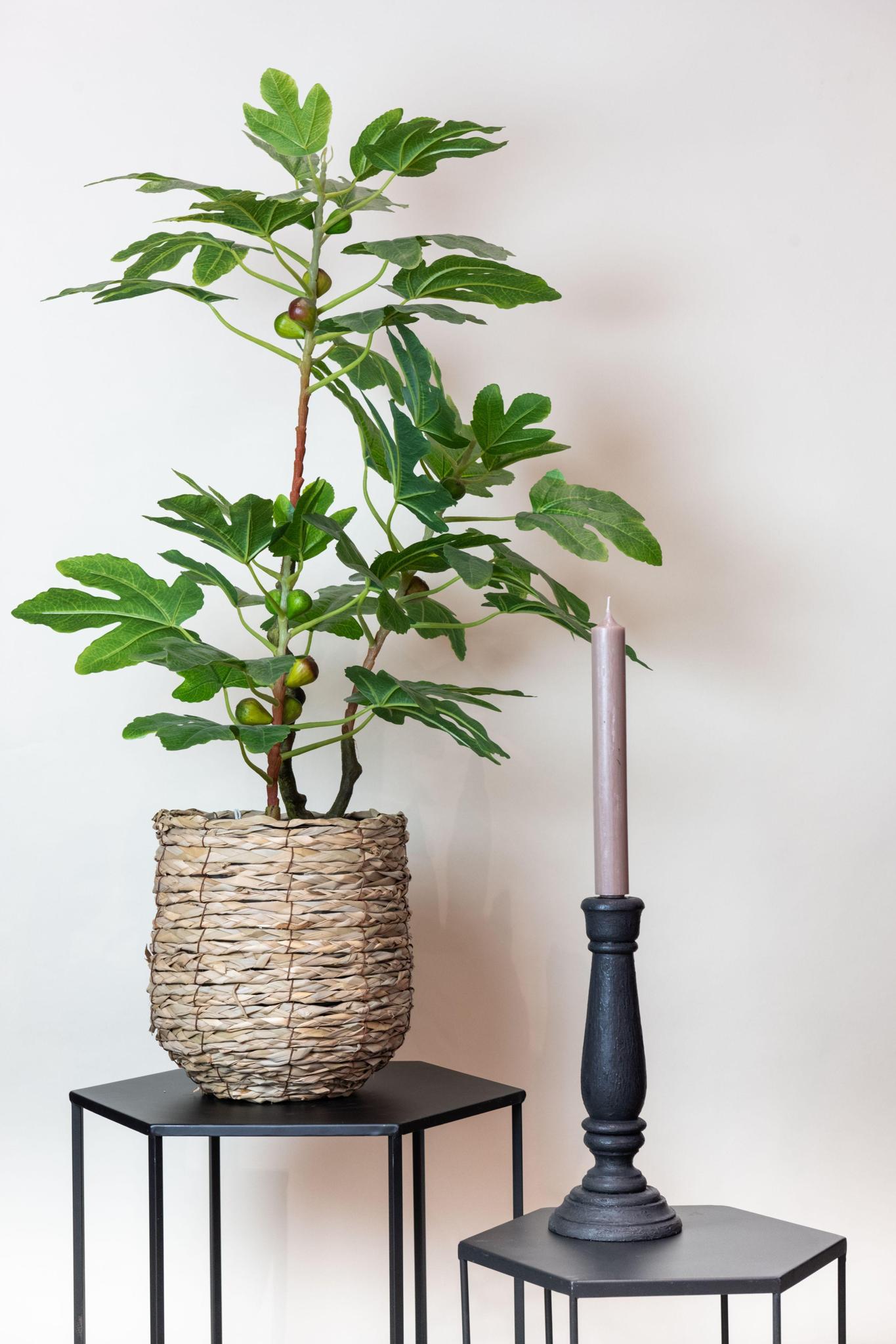 Kunstplant - Ficus Carica - Vijgenboom - 95 cm