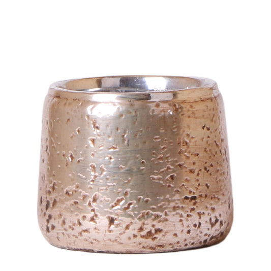 Kolibri Home | Luxury bloempot - Zilveren keramieken sierpot - potmaat Ø12cm