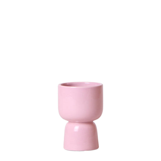 Kolibri Home | Trophy bloempot - Roze keramieken sierpot - potmaat Ø6cm