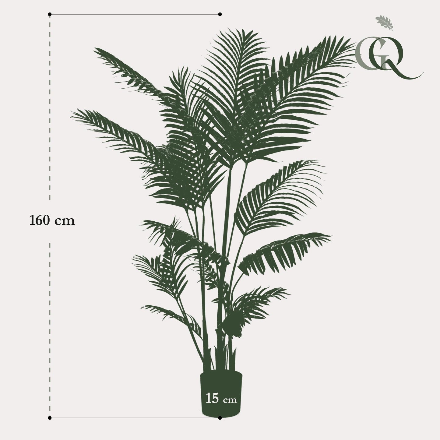 Kunstplant - Howea Forsteriana - Paradijspalm - 160 cm