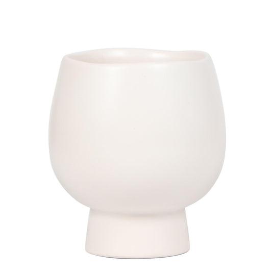 Kolibri Home | Scandic white bloempot - Witte keramieken sierpot - potmaat Ø9cm