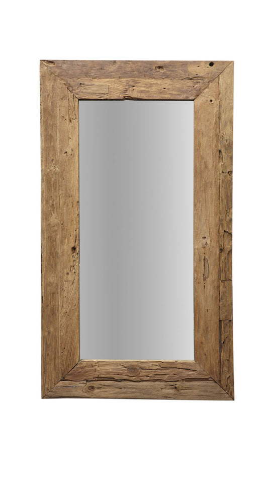 Wandspiegel Rustiek - 140x90 cm - drijfhout teak
